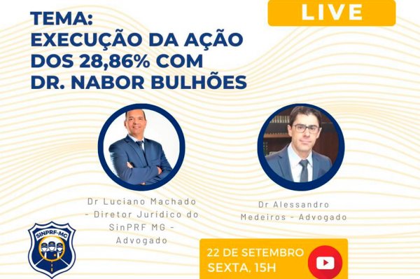LIVE: Execução da ação dos 28,86% com Dr. Nabor Bulhões
